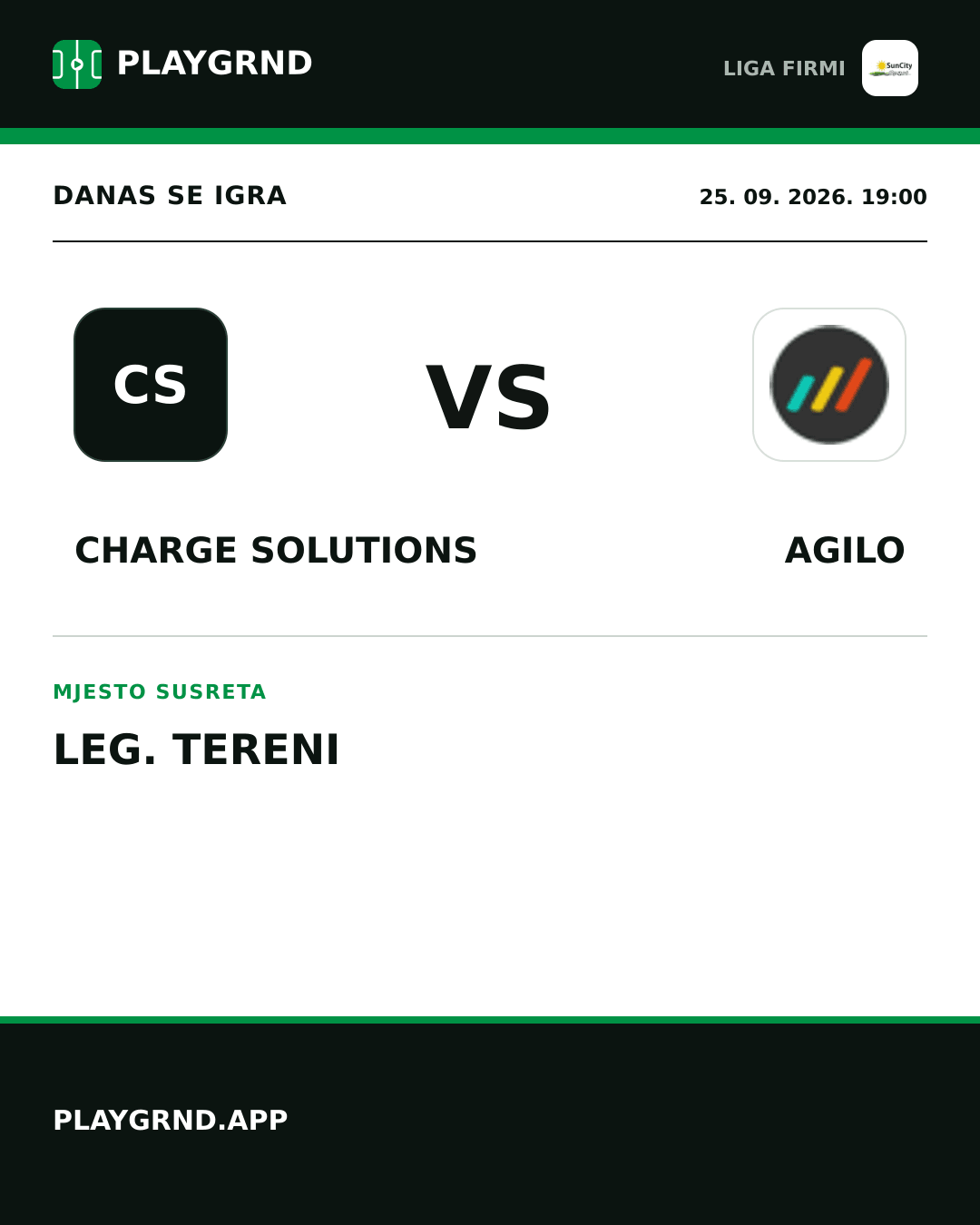 Instagram slika: Charge Solutions vs Agilo