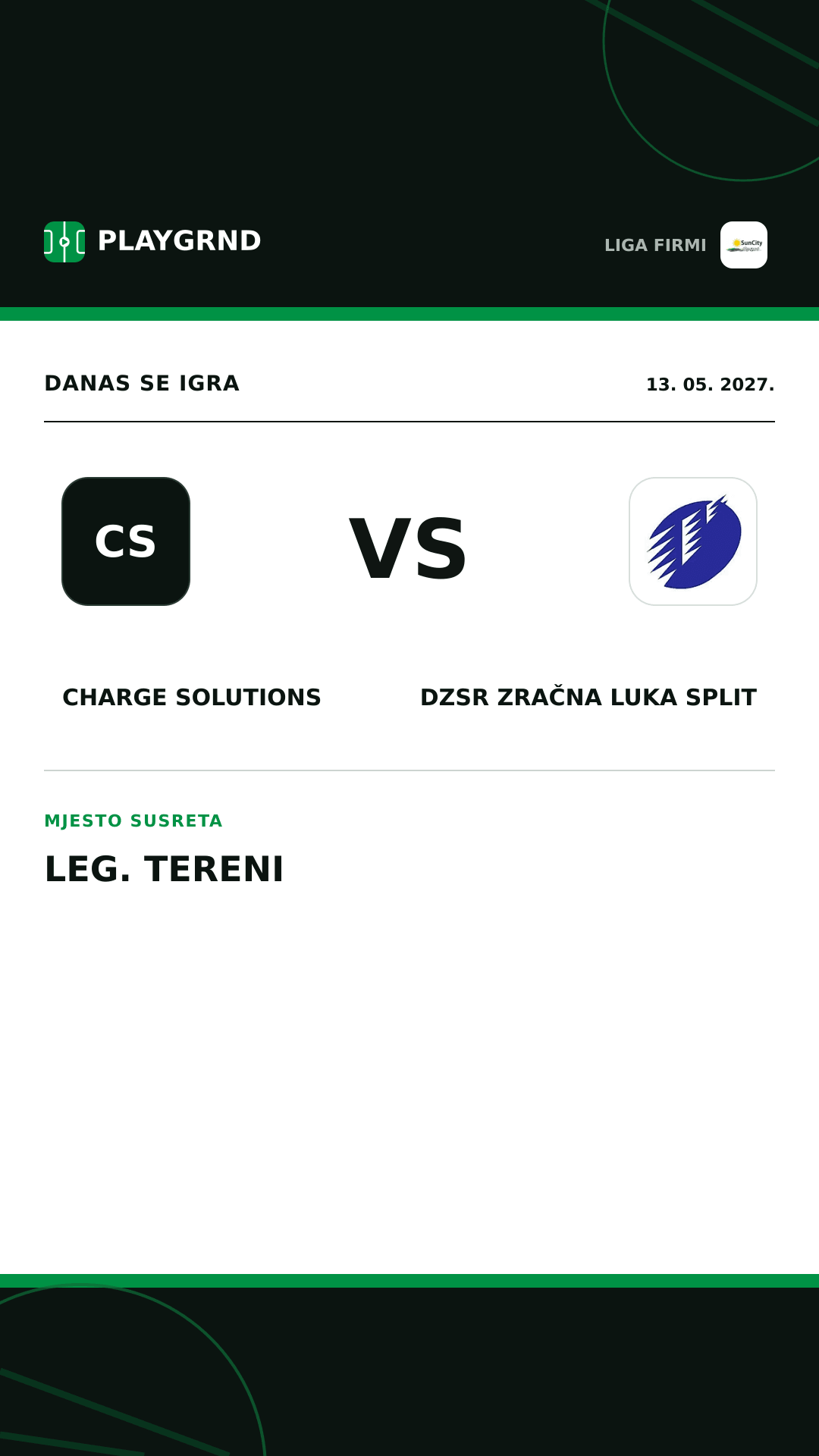 Instagram slika: Charge Solutions vs DZSR Zračna Luka Split