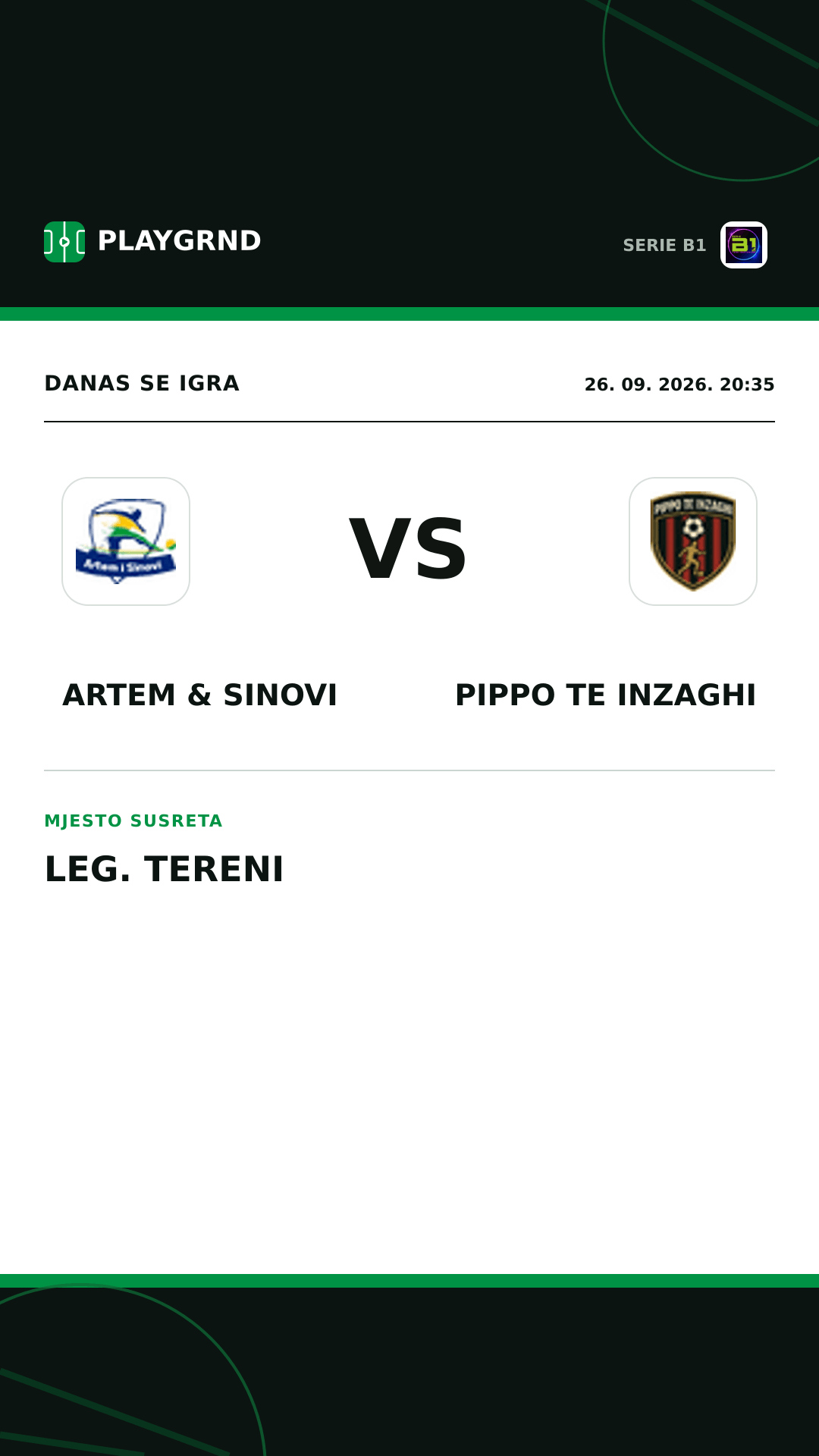 Instagram slika: Artem & Sinovi vs Pippo TE Inzaghi
