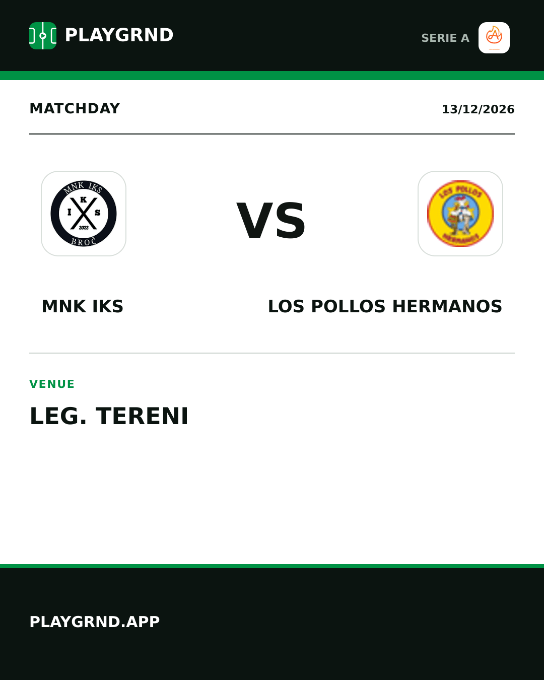 Instagram artwork: Alla Vittoria vs Los Pollos Hermanos