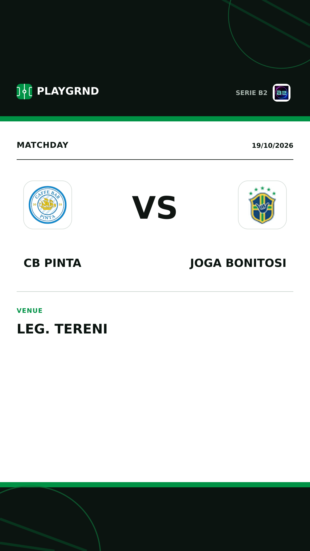 Instagram artwork: CB Pinta vs Joga Bonitosi