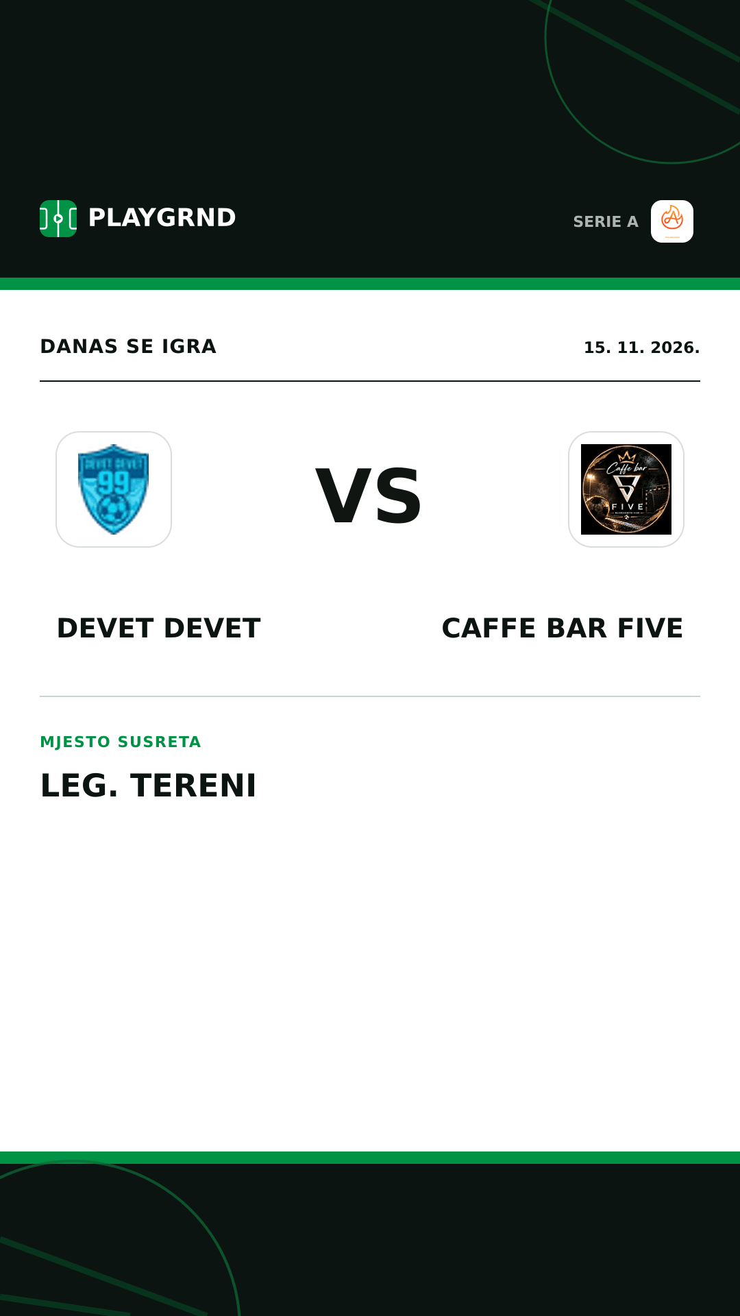 Instagram slika: Devet Devet vs Caffe Bar Five