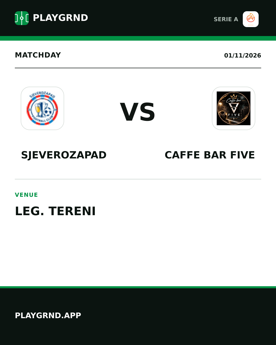 Instagram artwork: Sjeverozapad vs Caffe Bar Five