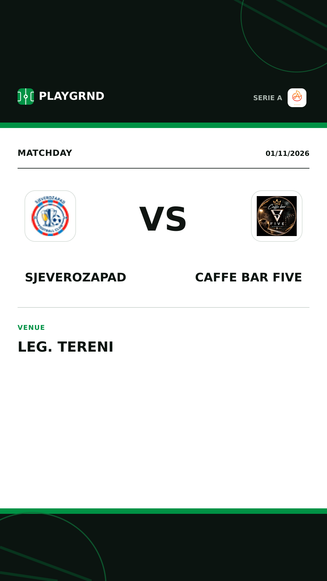 Instagram artwork: Sjeverozapad vs Caffe Bar Five