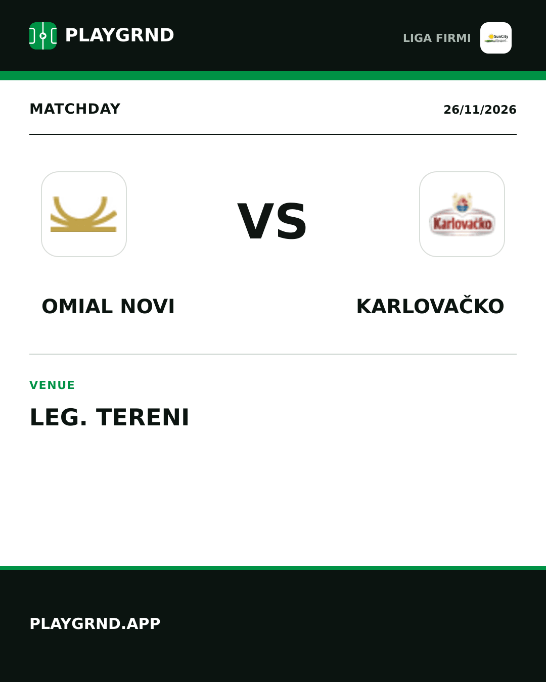 Instagram artwork: Omial Novi vs Karlovačko