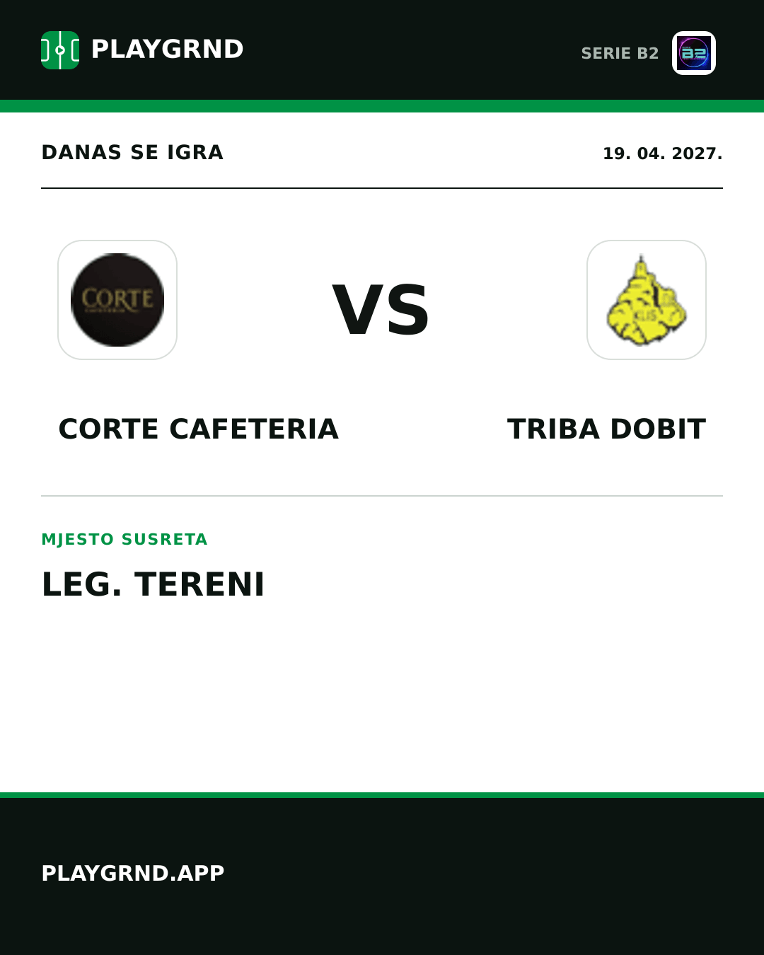 Instagram slika: Corte Cafeteria vs Triba Dobit