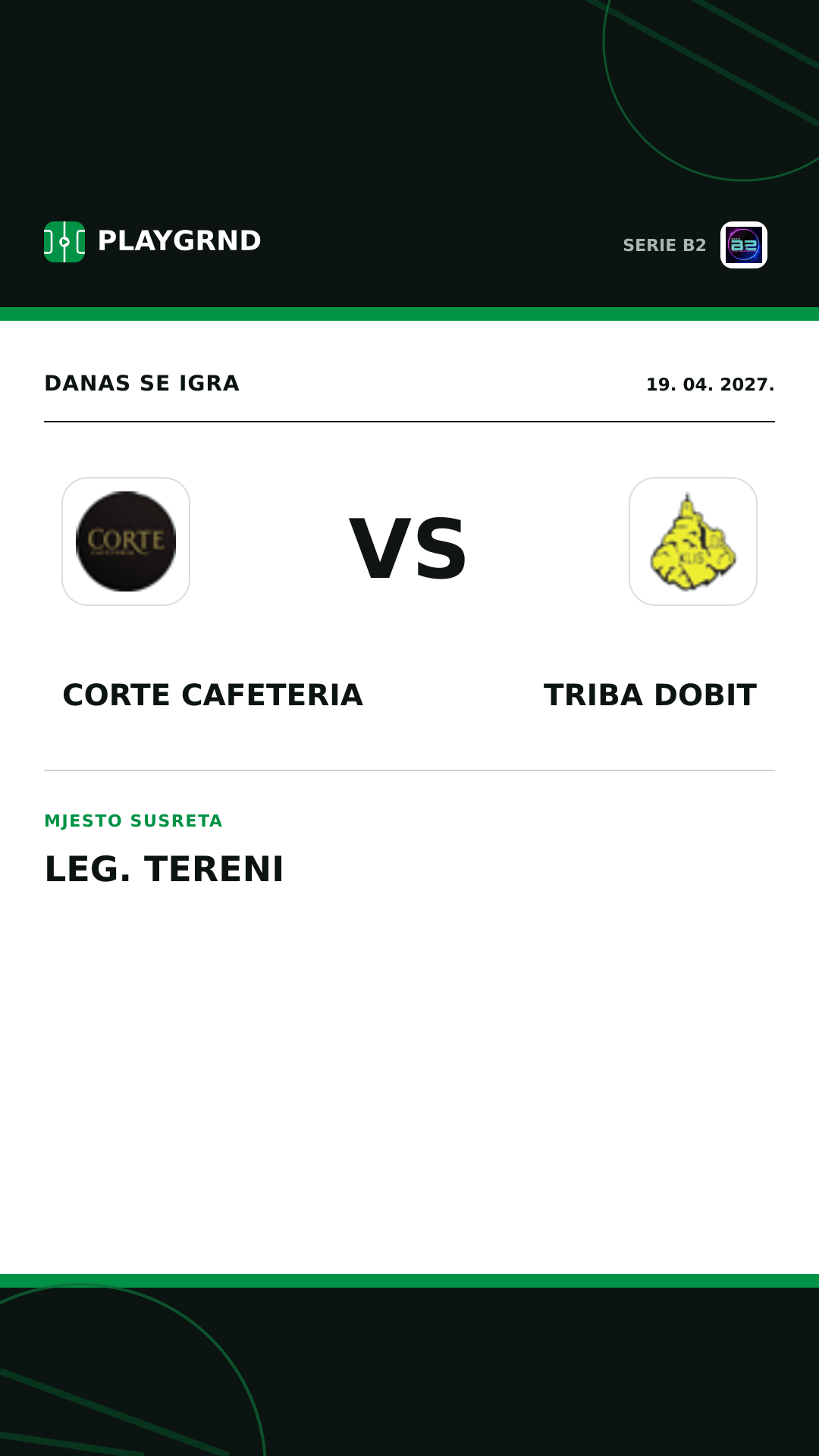 Instagram slika: Corte Cafeteria vs Triba Dobit