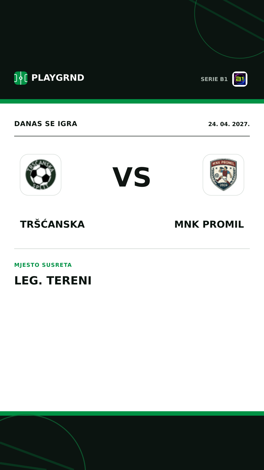 Instagram slika: Tršćanska vs Mnk Promil