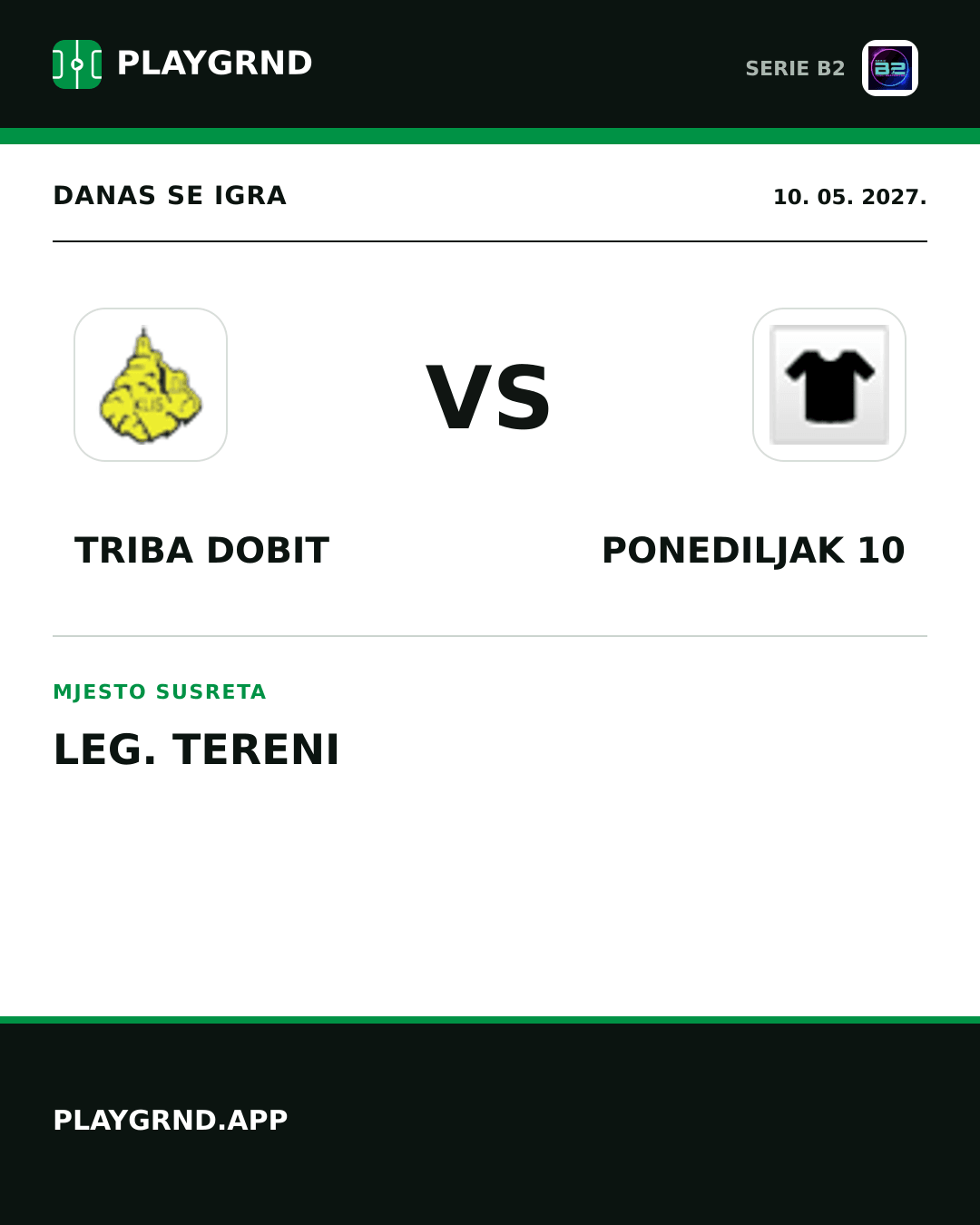 Instagram slika: Triba Dobit vs Ponediljak 10