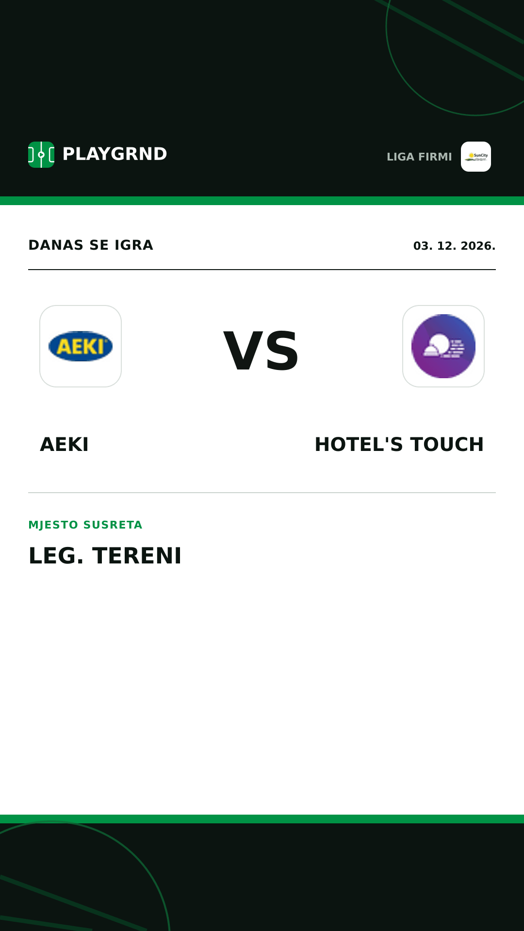 Instagram slika: AEKI vs Hotel's Touch