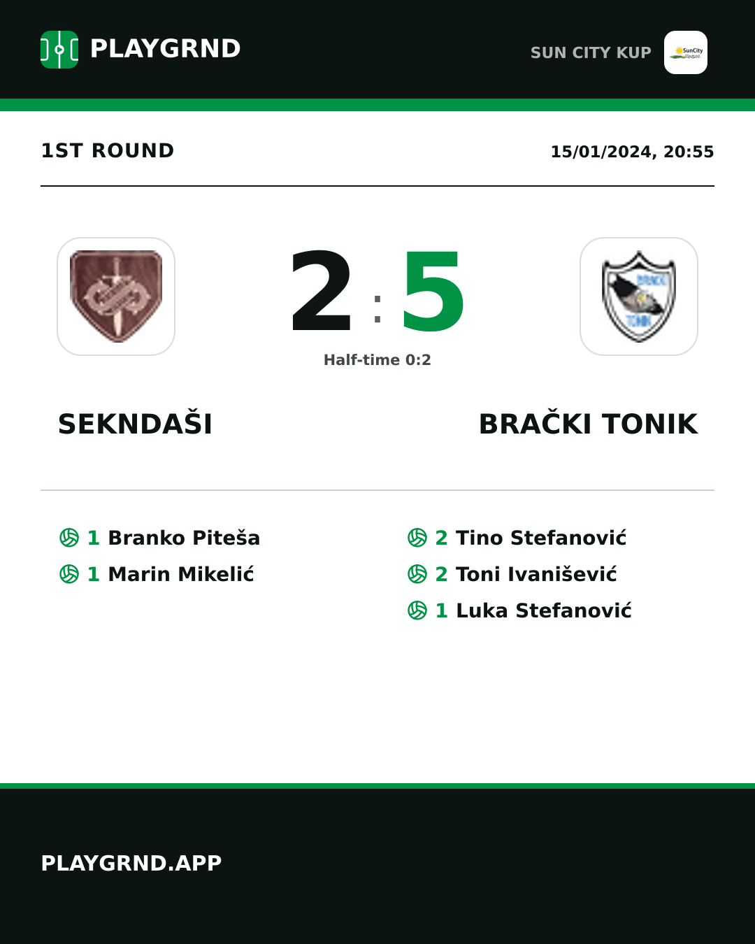 Instagram artwork: Sekndaši 2:5 Brački Tonik