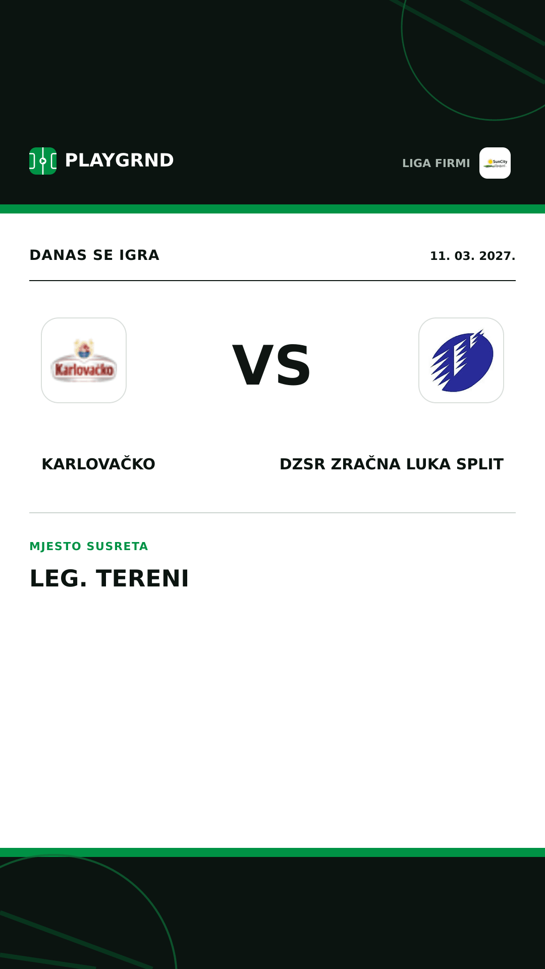 Instagram slika: Karlovačko vs DZSR Zračna Luka Split