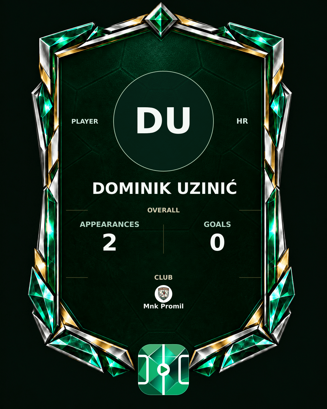 Dominik Uzinić's PLAYGRND profile graphic