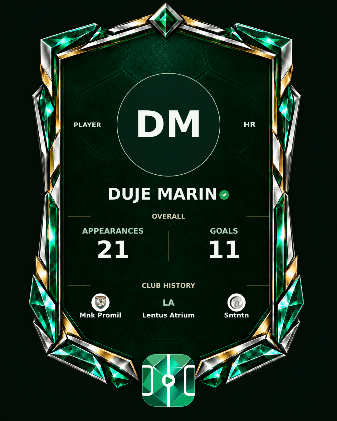 Duje Marin's PLAYGRND profile graphic