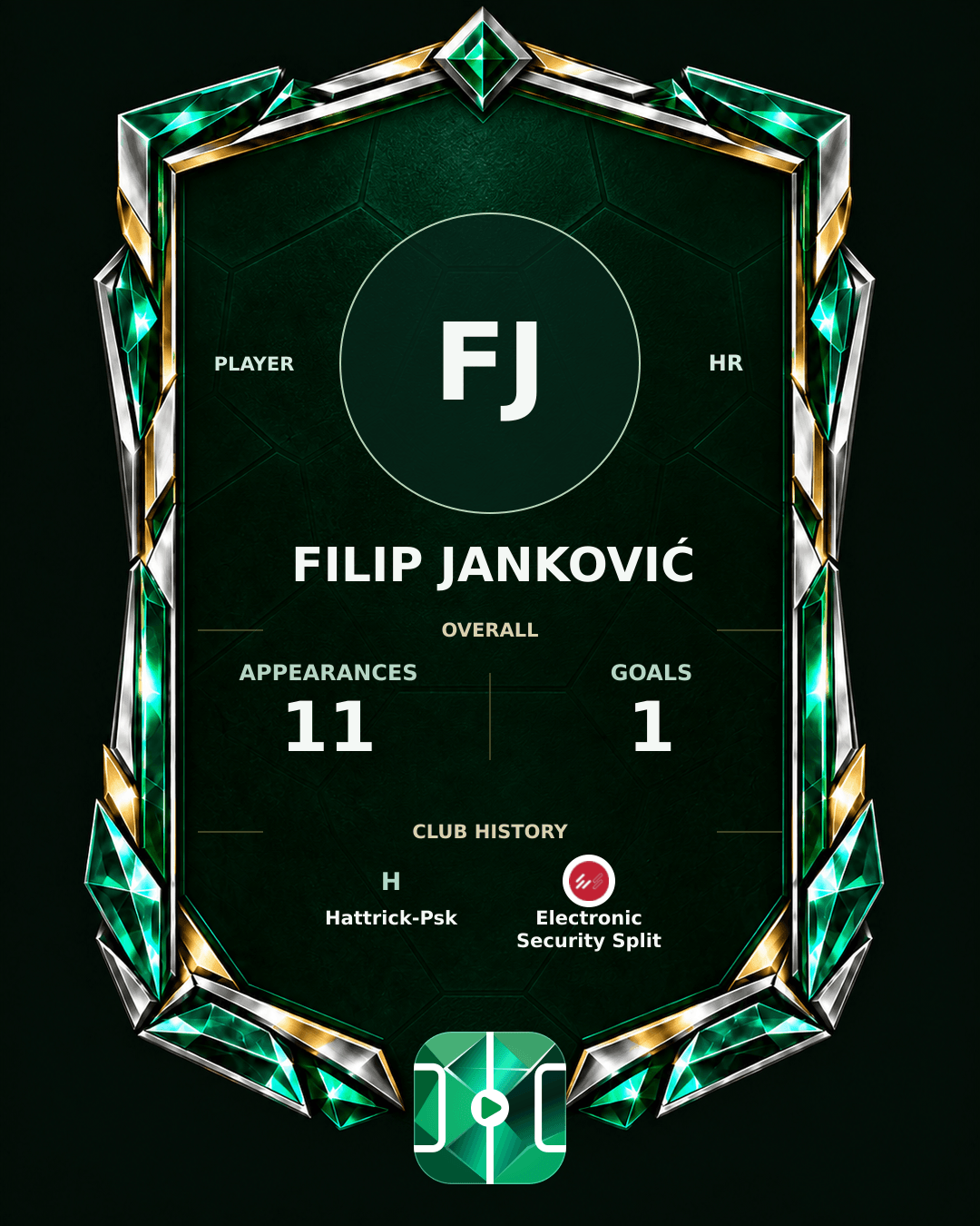 Filip Janković's PLAYGRND profile graphic