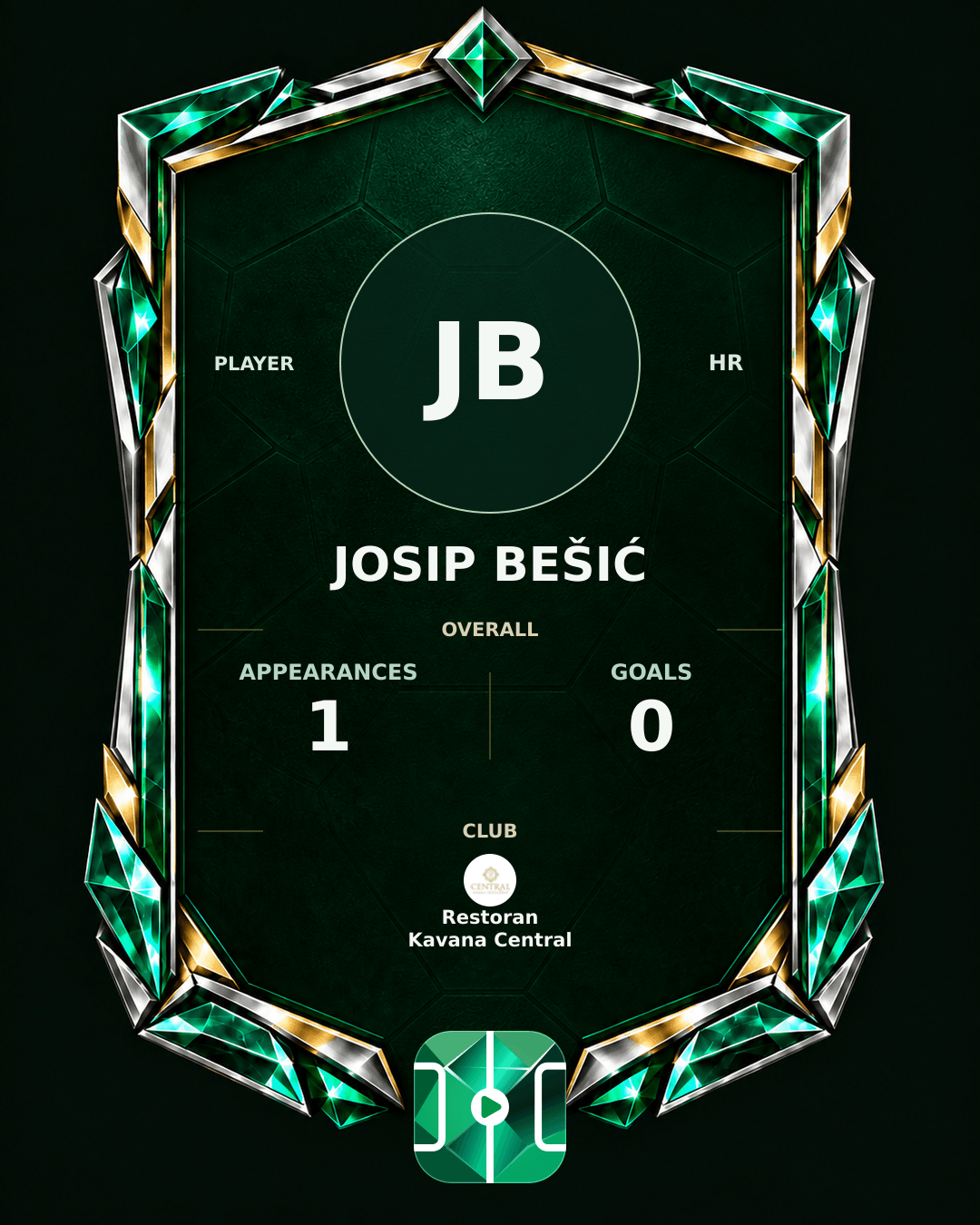 Josip Bešić's PLAYGRND profile graphic