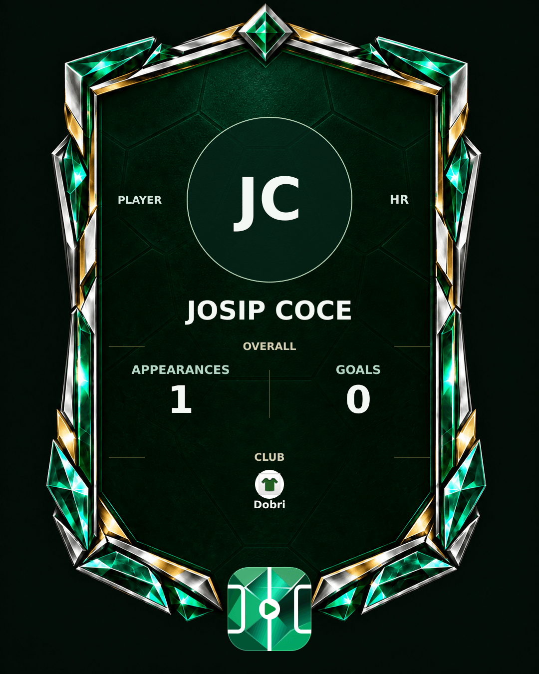 Josip Coce's PLAYGRND profile graphic