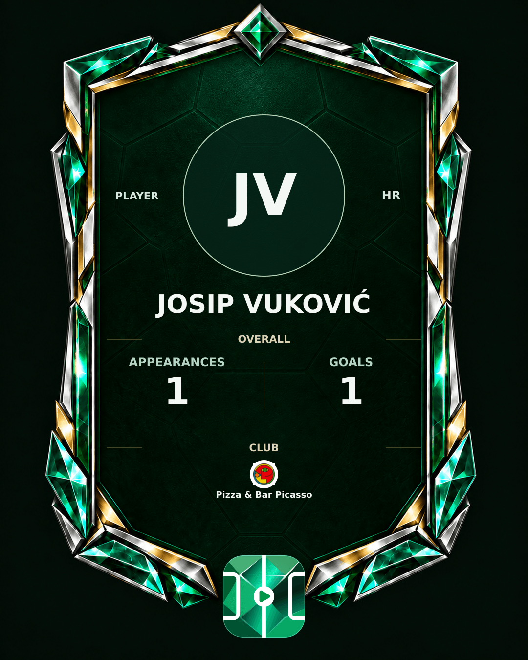 Josip Vuković's PLAYGRND profile graphic