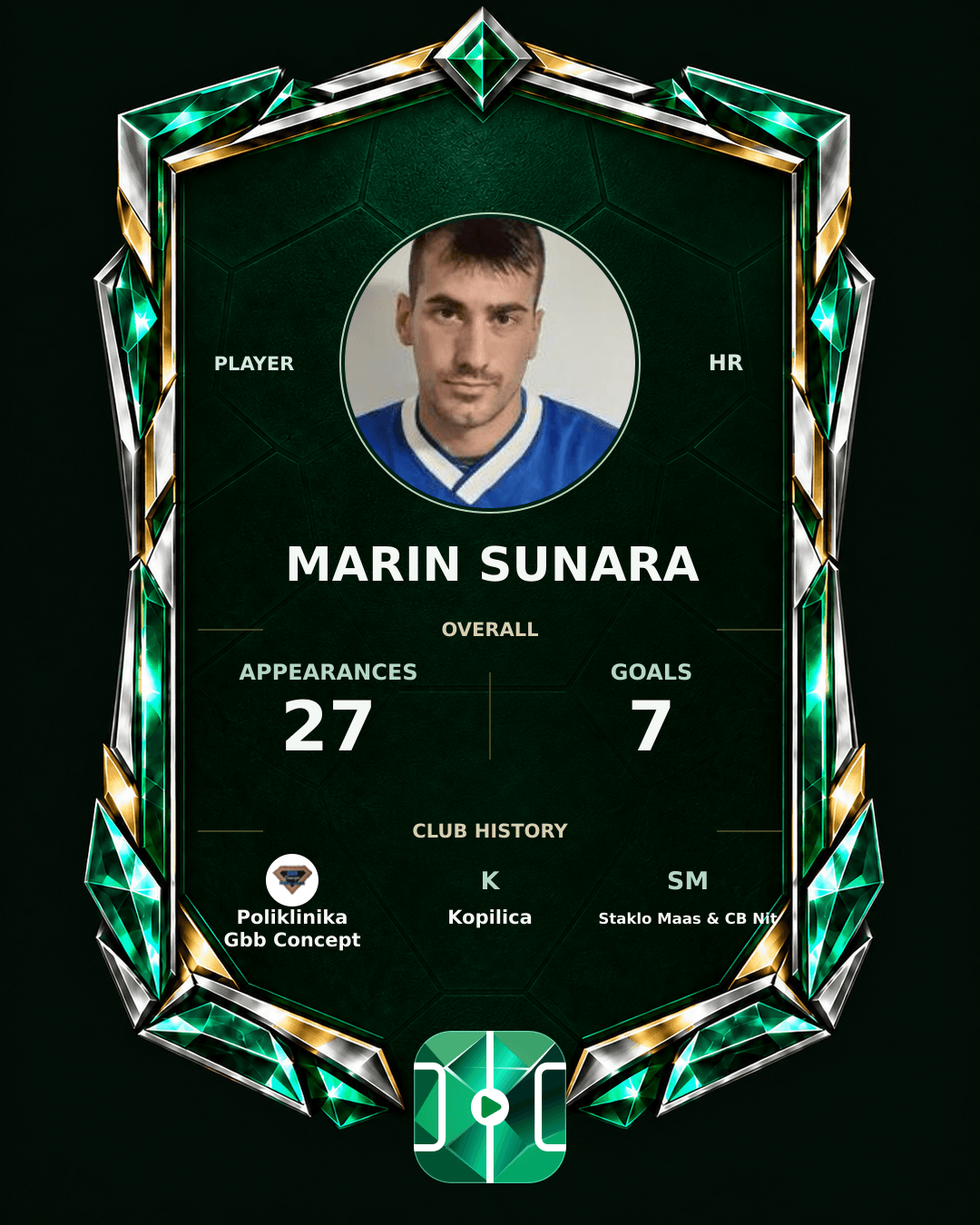 Marin Sunara's PLAYGRND profile graphic
