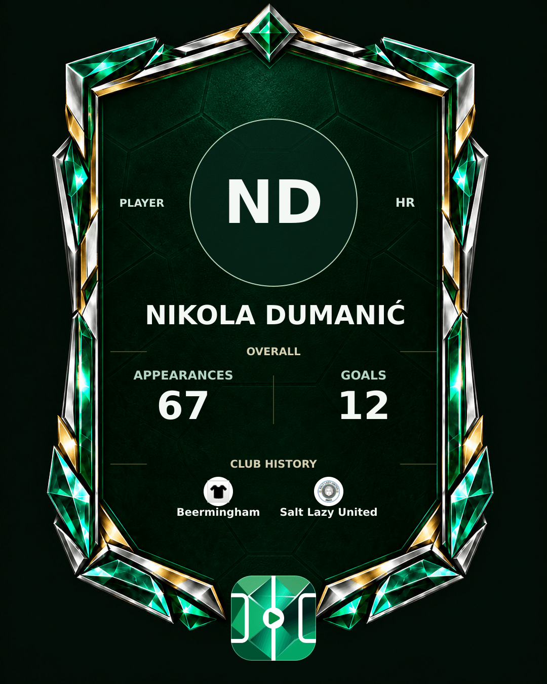 Nikola Dumanić's PLAYGRND profile graphic