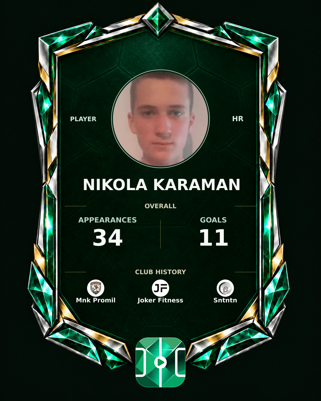 Nikola Karaman's PLAYGRND profile graphic