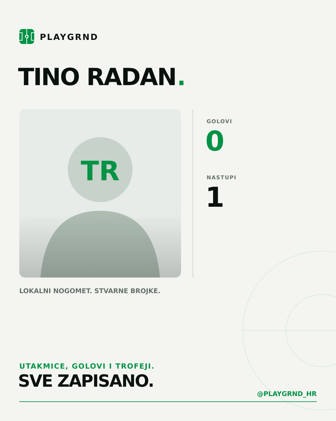 PLAYGRND grafika profila Tino Radan