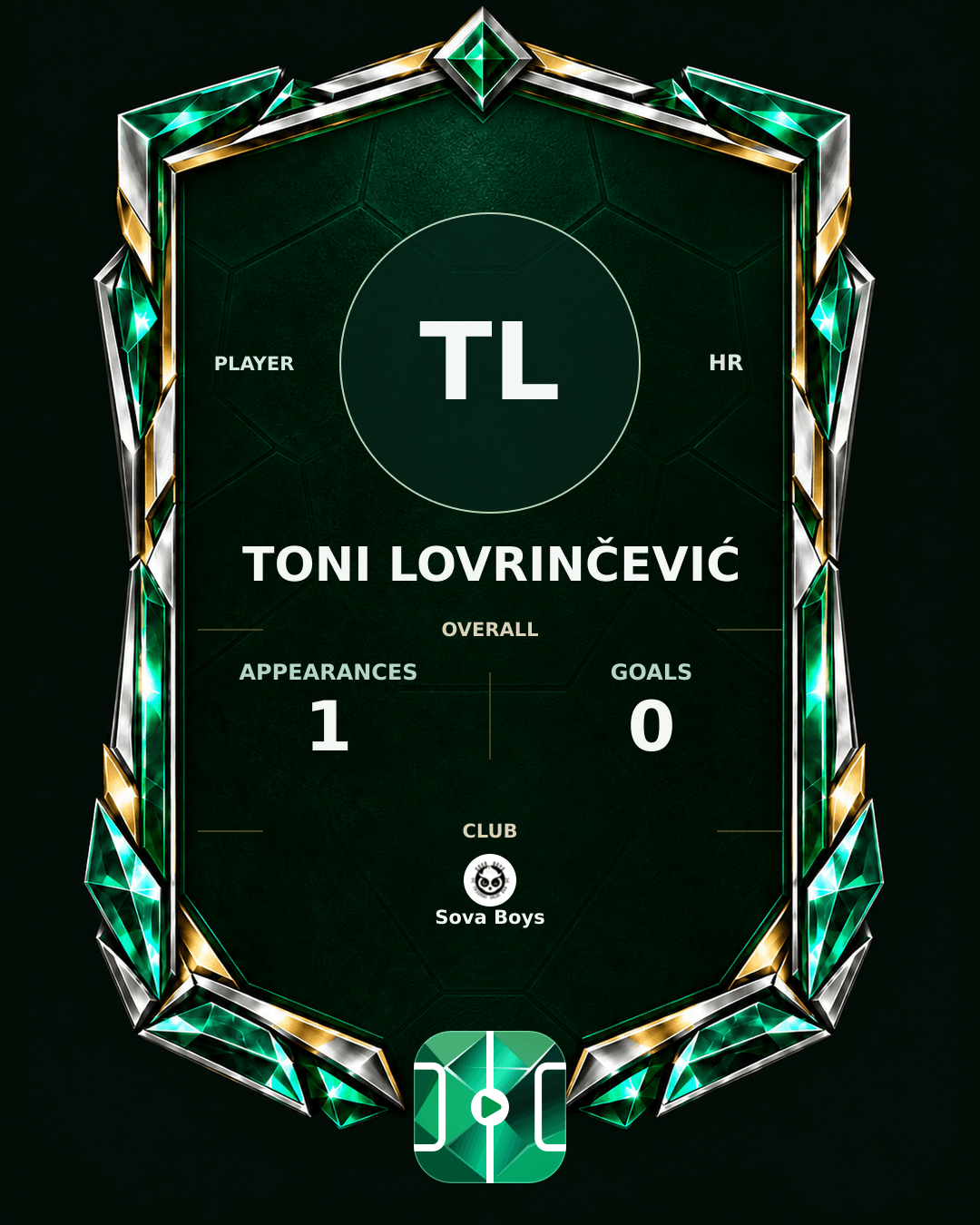 Toni Lovrinčević's PLAYGRND profile graphic