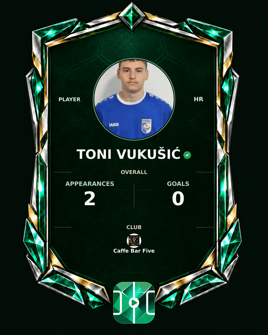 Toni Vukušić's PLAYGRND profile graphic