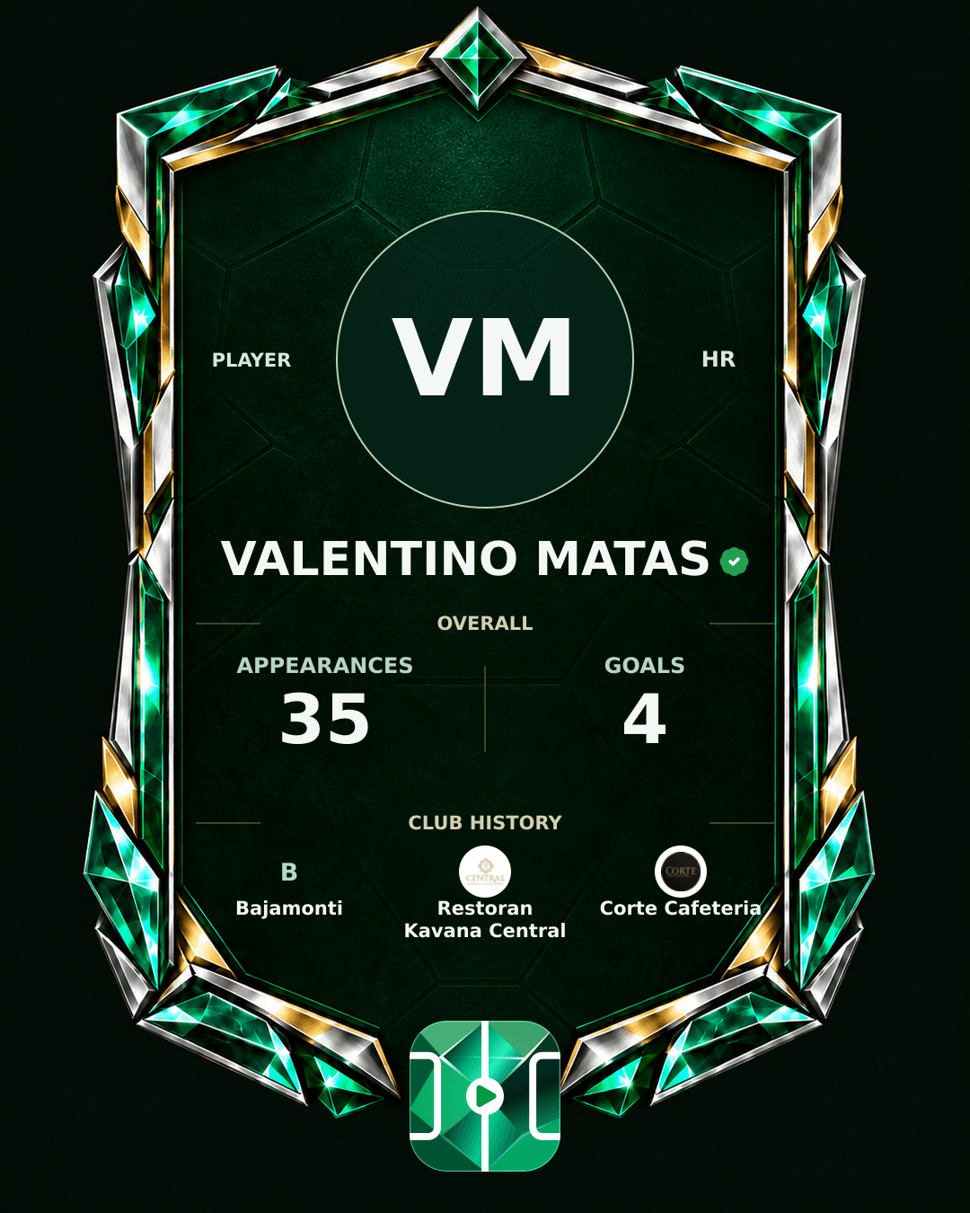 Valentino Matas's PLAYGRND profile graphic